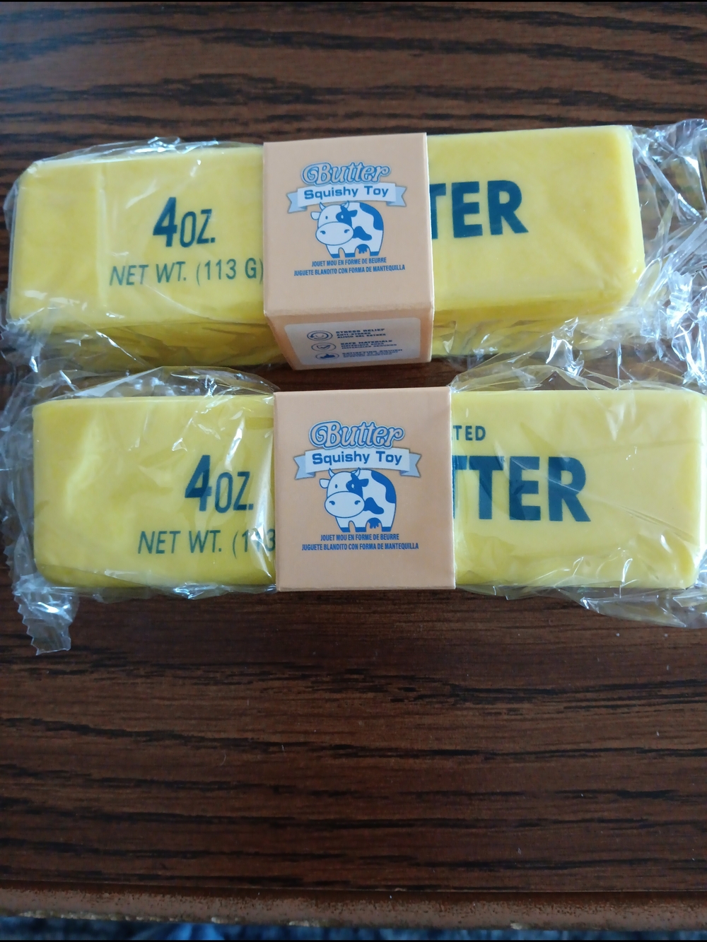 Butter Yellow Squishy Toy Bar Pack - Kids Sensory Toy 2pk